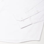 Stratos White Cotton Dobby Button Down Shirt - John Ellies