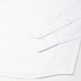 Stratos White Cotton Dobby Button Down Shirt - John Ellies