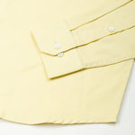 Stratos Yellow Cotton Dobby Button Down Shirt - John Ellies