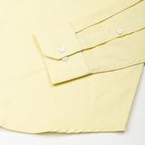Stratos Yellow Cotton Dobby Button Down Shirt - John Ellies