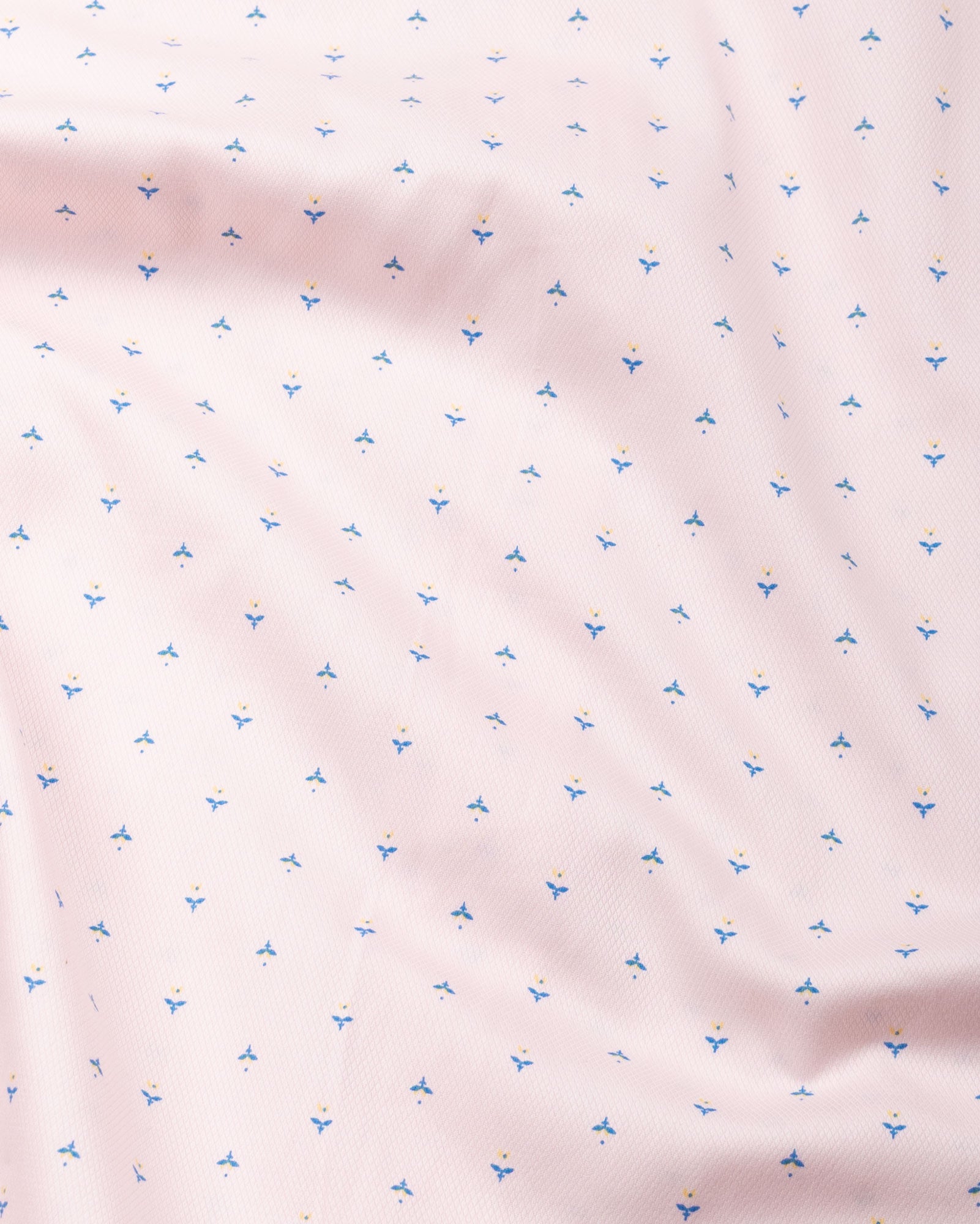 Stratos Pink Cotton Printed Button Down Shirt - John Ellies