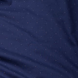 Stratos Navy Blue Cotton Printed Button Down Shirt - John Ellies