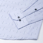Stratos Blue Cotton Printed Shirt - John Ellies