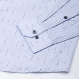 Stratos Blue Cotton Printed Shirt - John Ellies