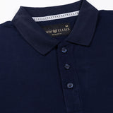 Midnight Navy Blue Stripe Cotton T-Shirt