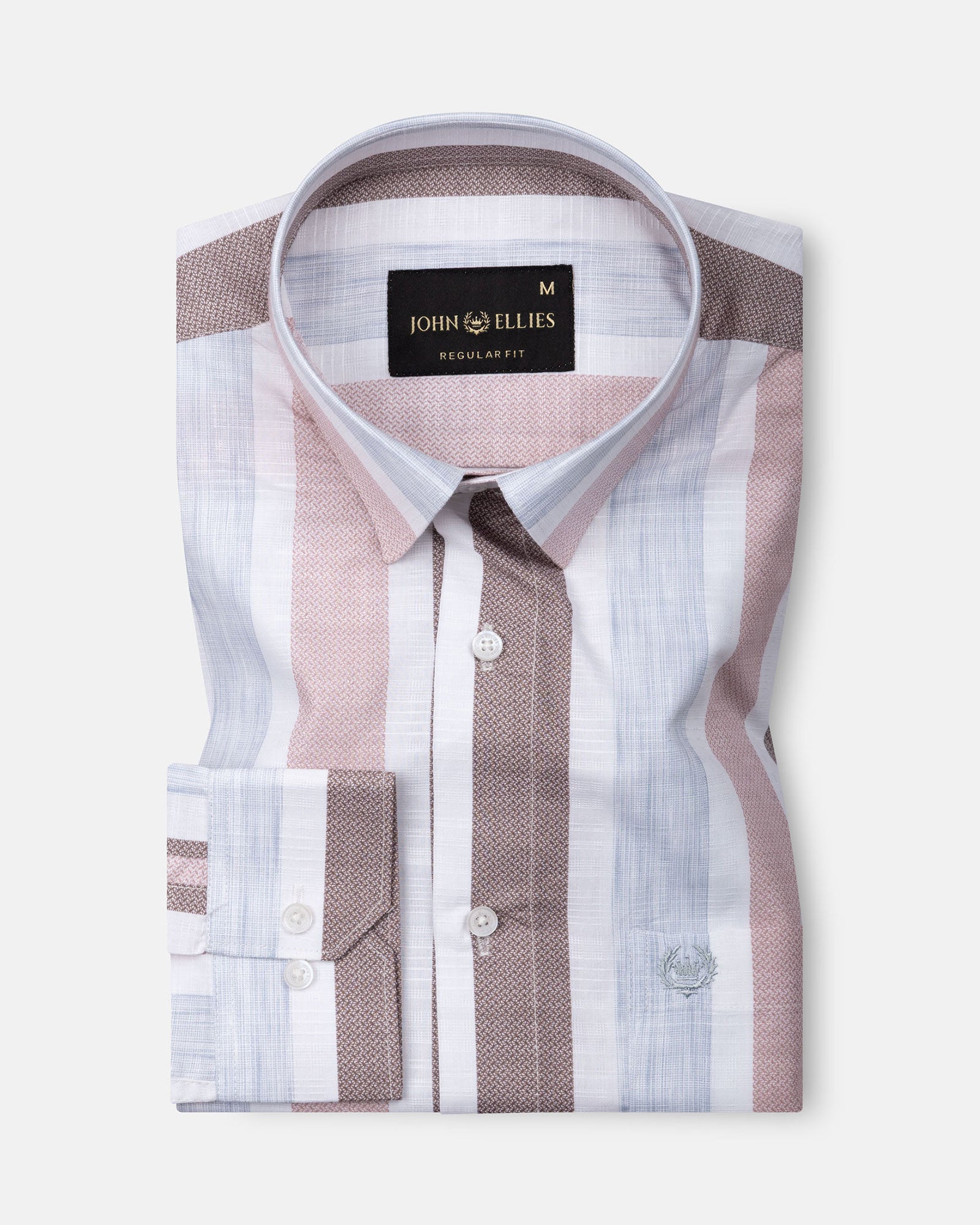 Zentra Pink Stripes Cotton Shirt - John Ellies