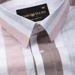 Zentra Pink Stripes Cotton Shirt - John Ellies