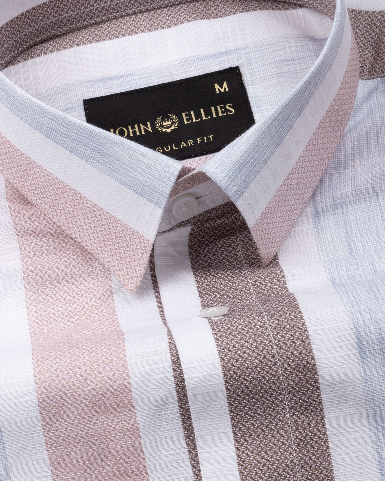 Zentra Pink Stripes Cotton Shirt - John Ellies