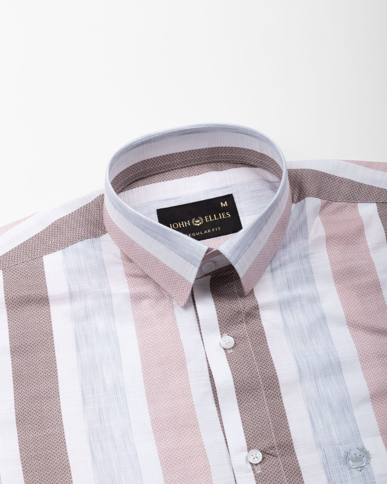 Zentra Pink Stripes Cotton Shirt - John Ellies