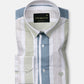 Zentra Olive Stripes Cotton Shirt - John Ellies