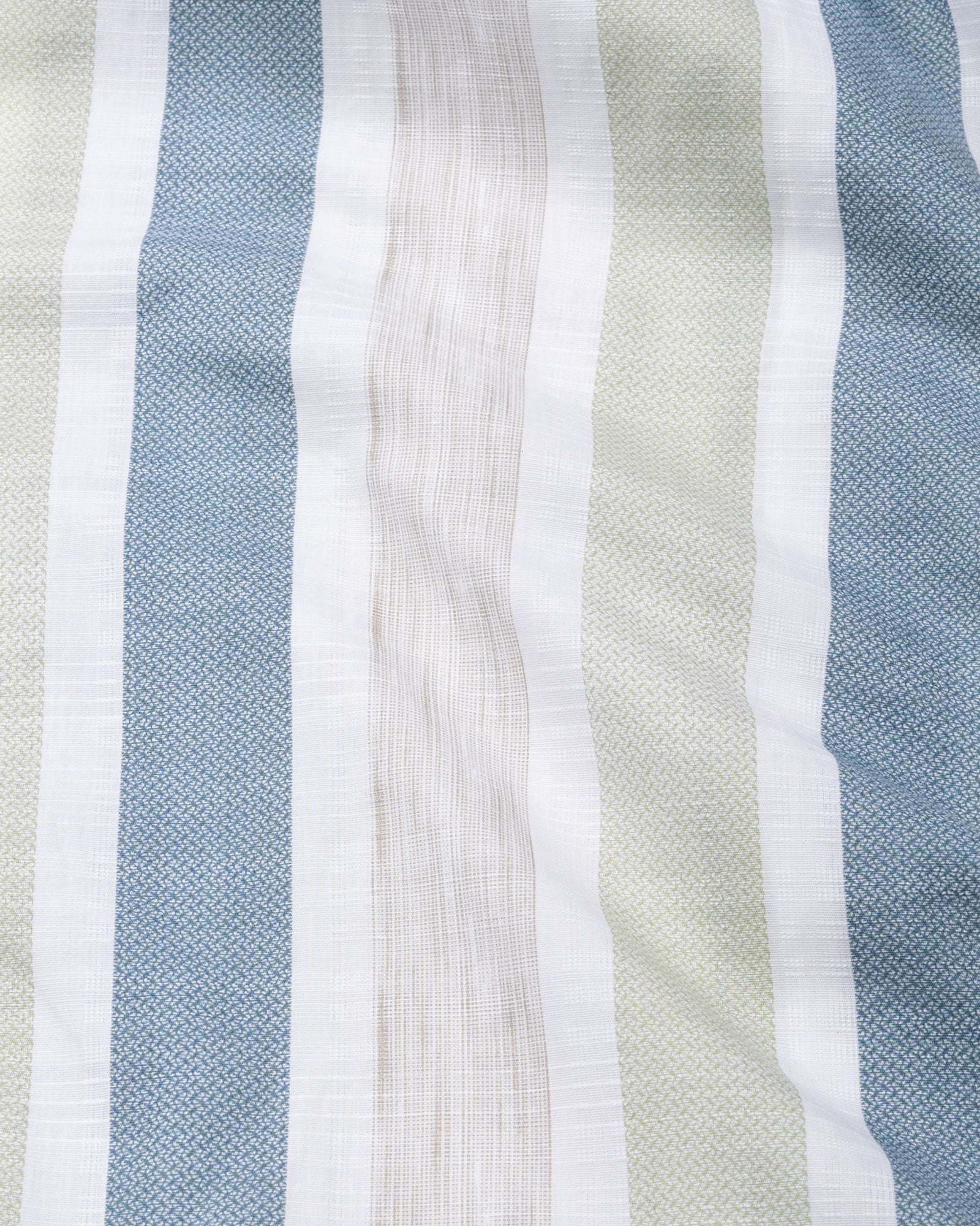 Zentra Olive Stripes Cotton Shirt - John Ellies