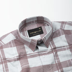 Magnus Maroon Check Cotton Shirt - John Ellies