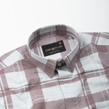 Magnus Maroon Check Cotton Shirt - John Ellies