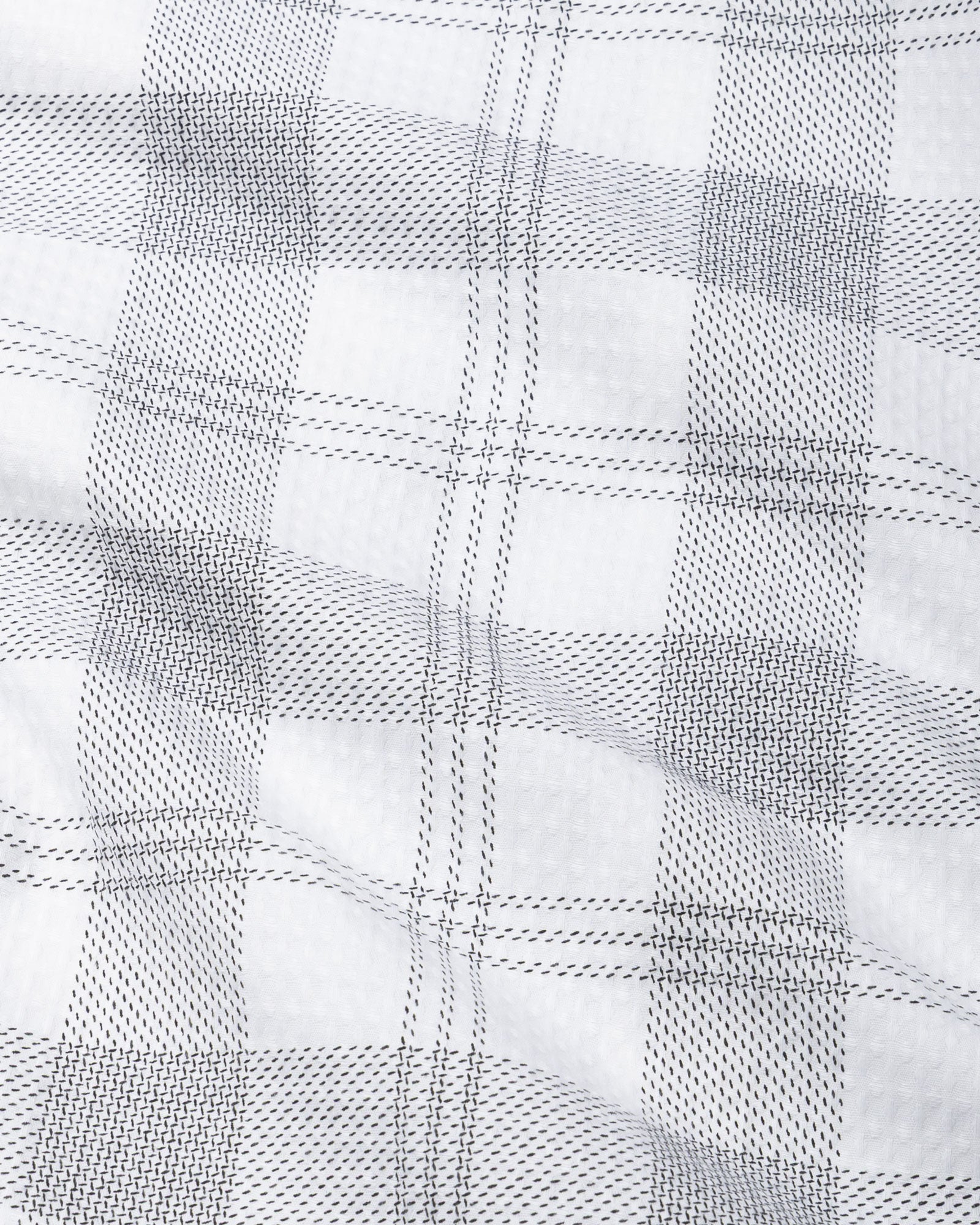 Magnus White Check Cotton Shirt - John Ellies