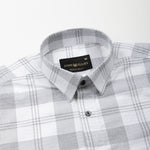 Magnus White Check Cotton Shirt - John Ellies