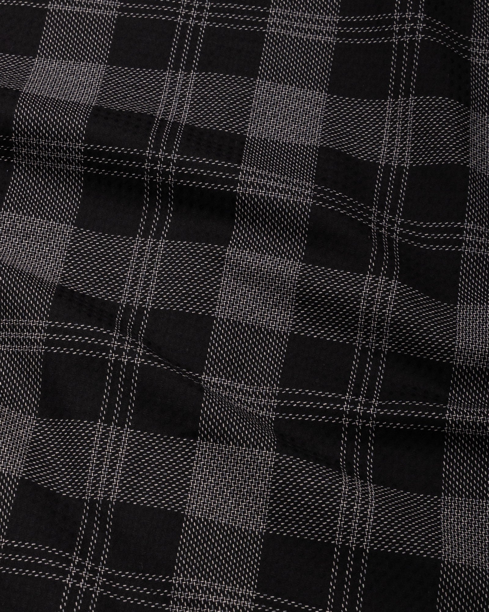Magnus Black Check Cotton Shirt - John Ellies