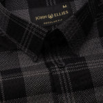 Magnus Black Check Cotton Shirt - John Ellies