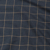 Magnus Navy Blue Check Cotton Shirt - John Ellies