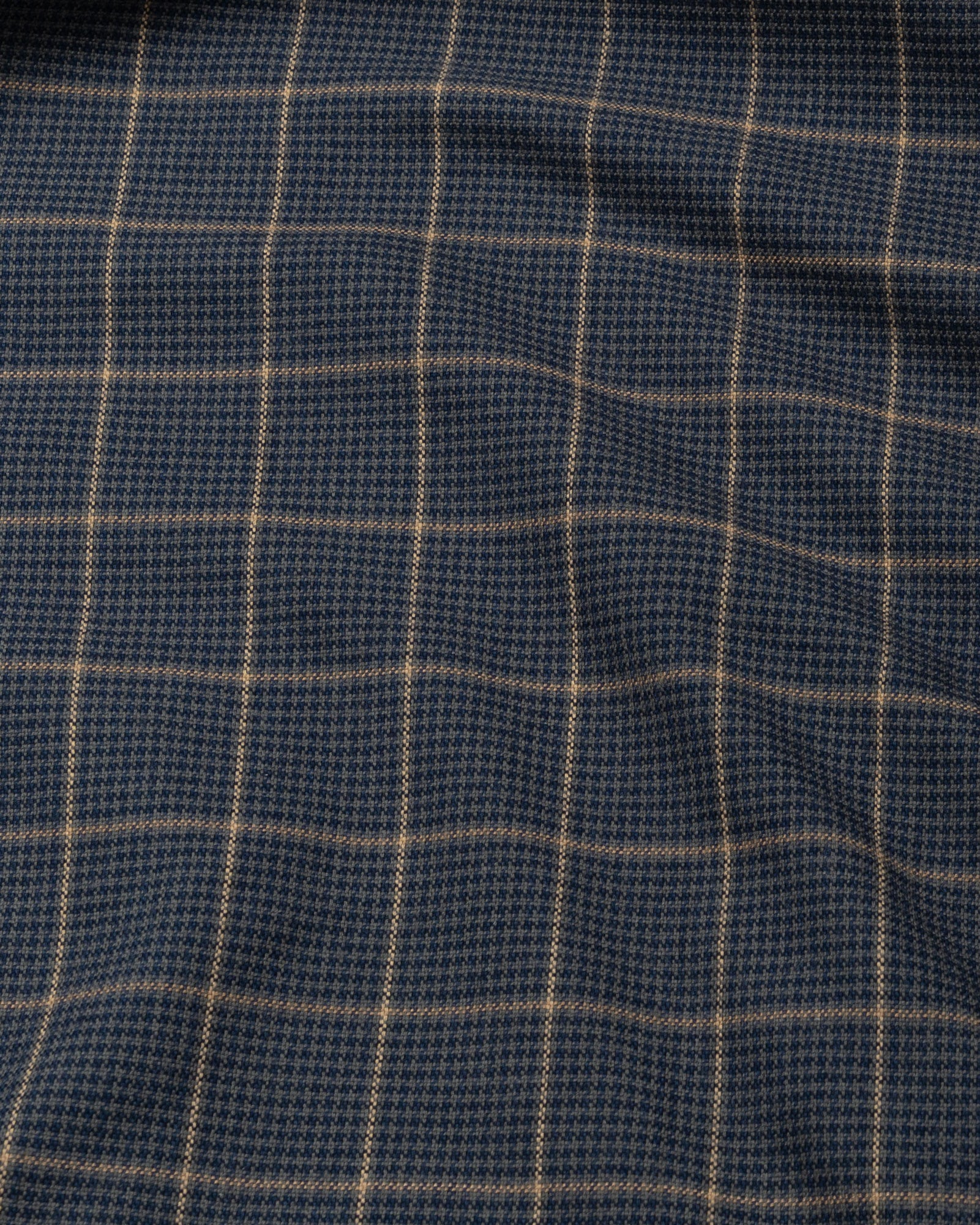 Magnus Navy Blue Check Cotton Shirt - John Ellies