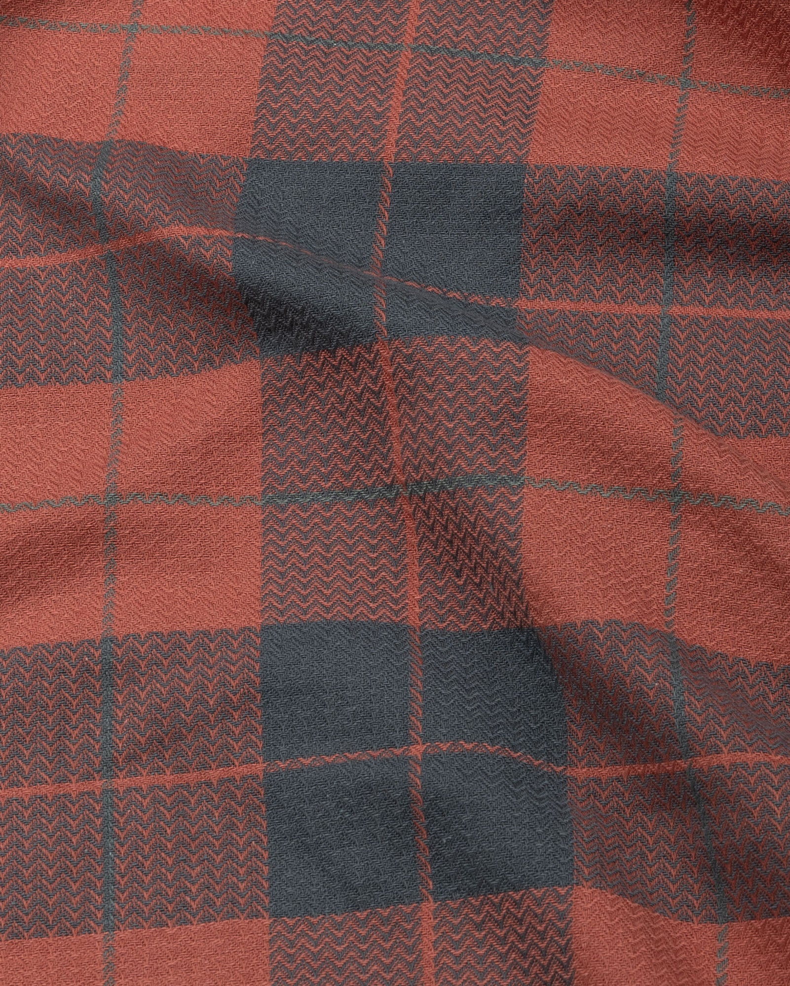 Magnus Orange Check Cotton Shirt - John Ellies