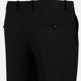 Beans Black Stripe Formal Cotton Pant