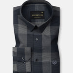 Magnus Grey Check Cotton Shirt - John Ellies