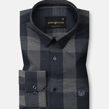 Magnus Grey Check Cotton Shirt - John Ellies