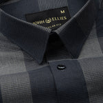 Magnus Grey Check Cotton Shirt - John Ellies