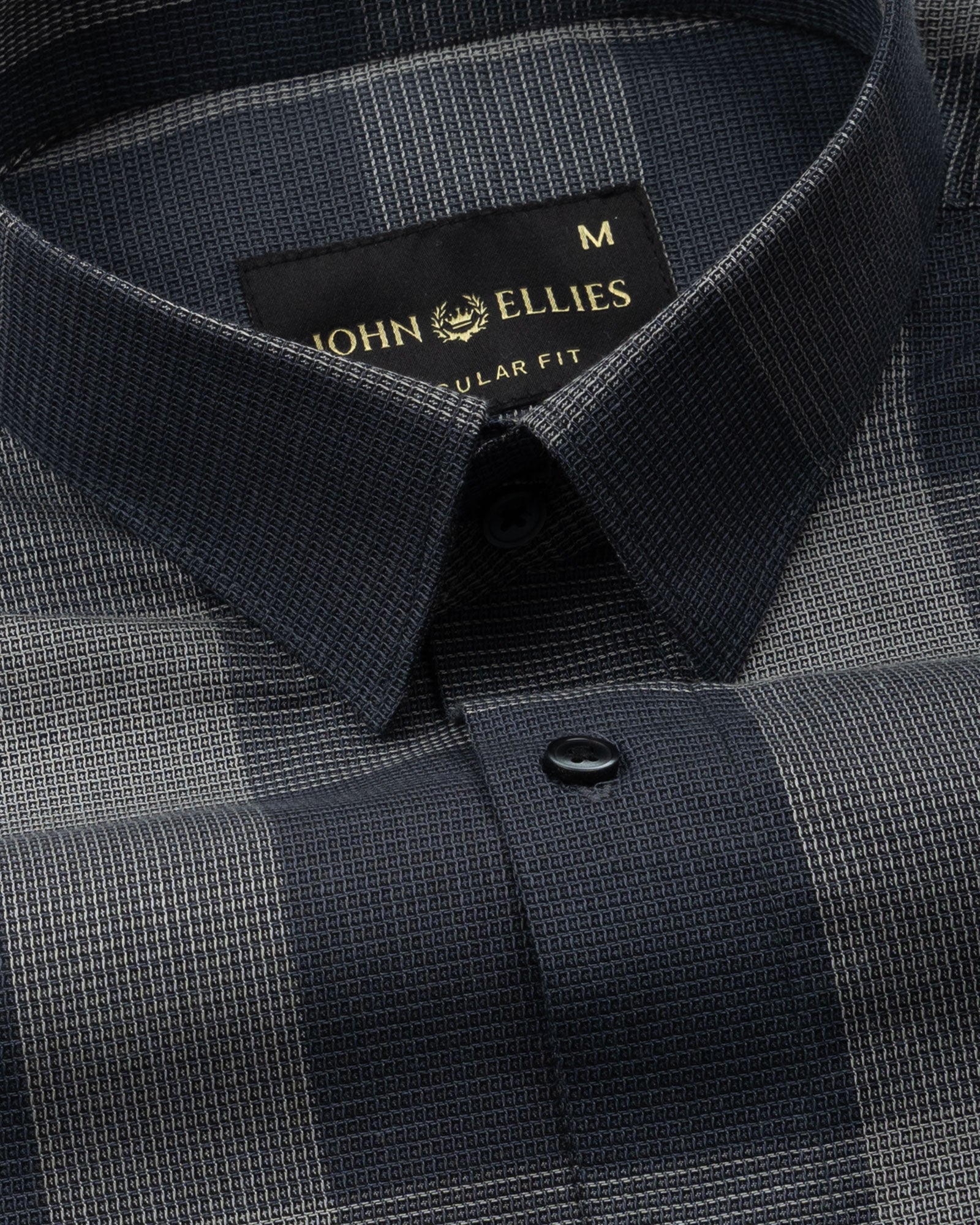 Magnus Grey Check Cotton Shirt - John Ellies