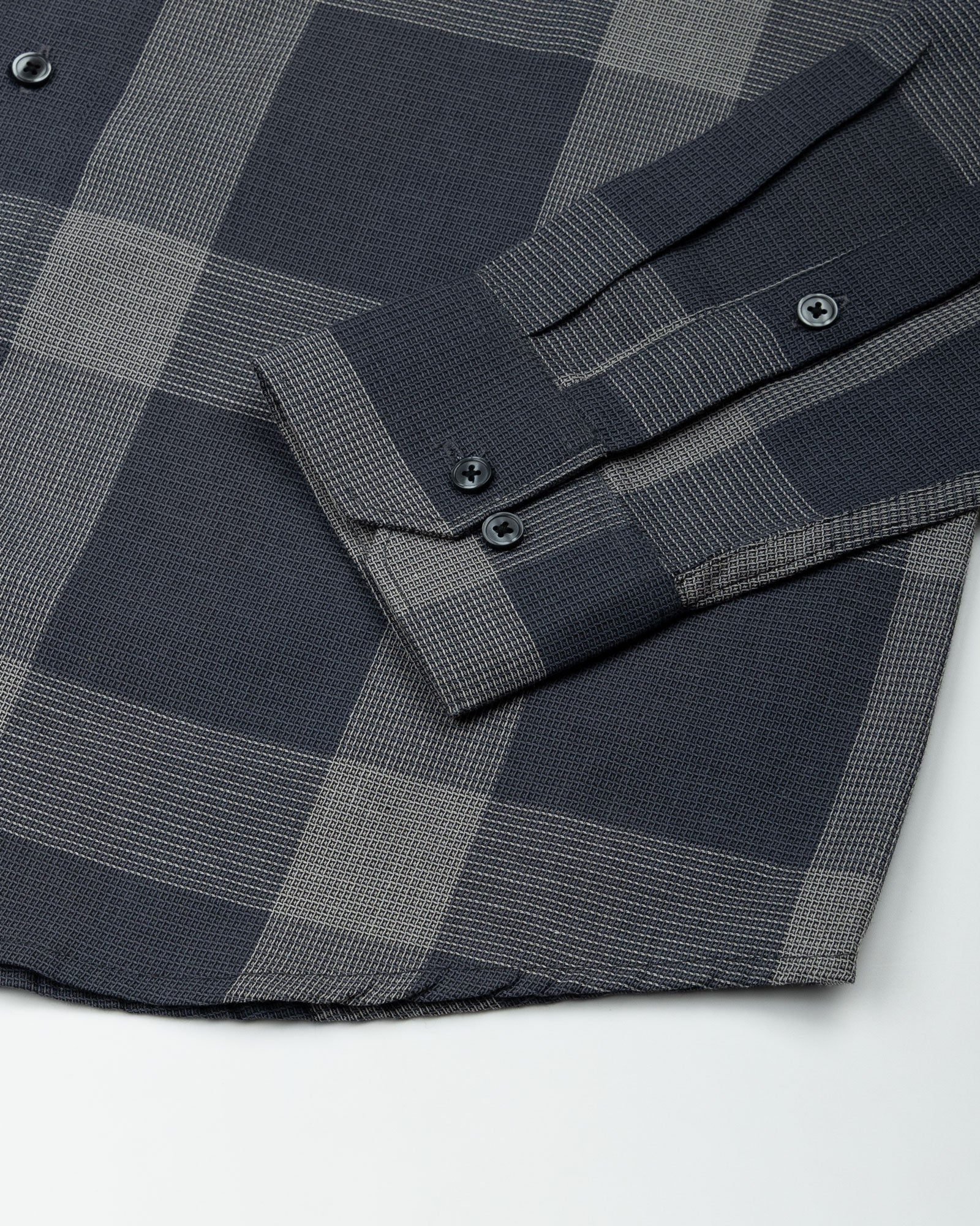 Magnus Grey Check Cotton Shirt - John Ellies