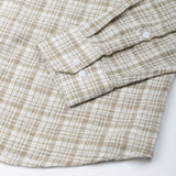 Magnus Brown Houndstooth Check Cotton Shirt - John Ellies