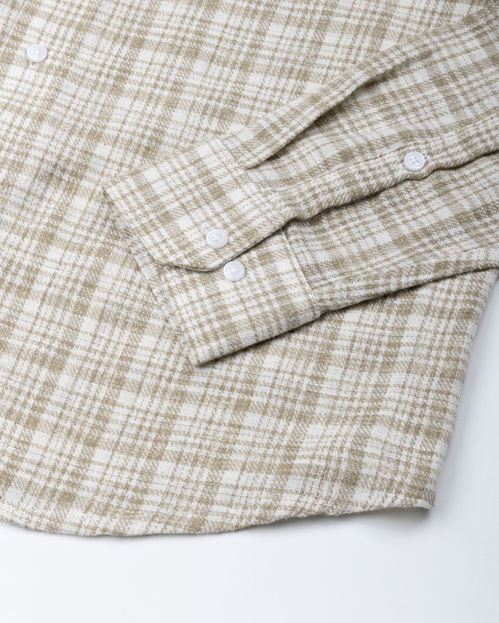 Magnus Brown Houndstooth Check Cotton Shirt - John Ellies
