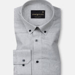 Magnus Silver Houndstooth Cotton Shirt - John Ellies