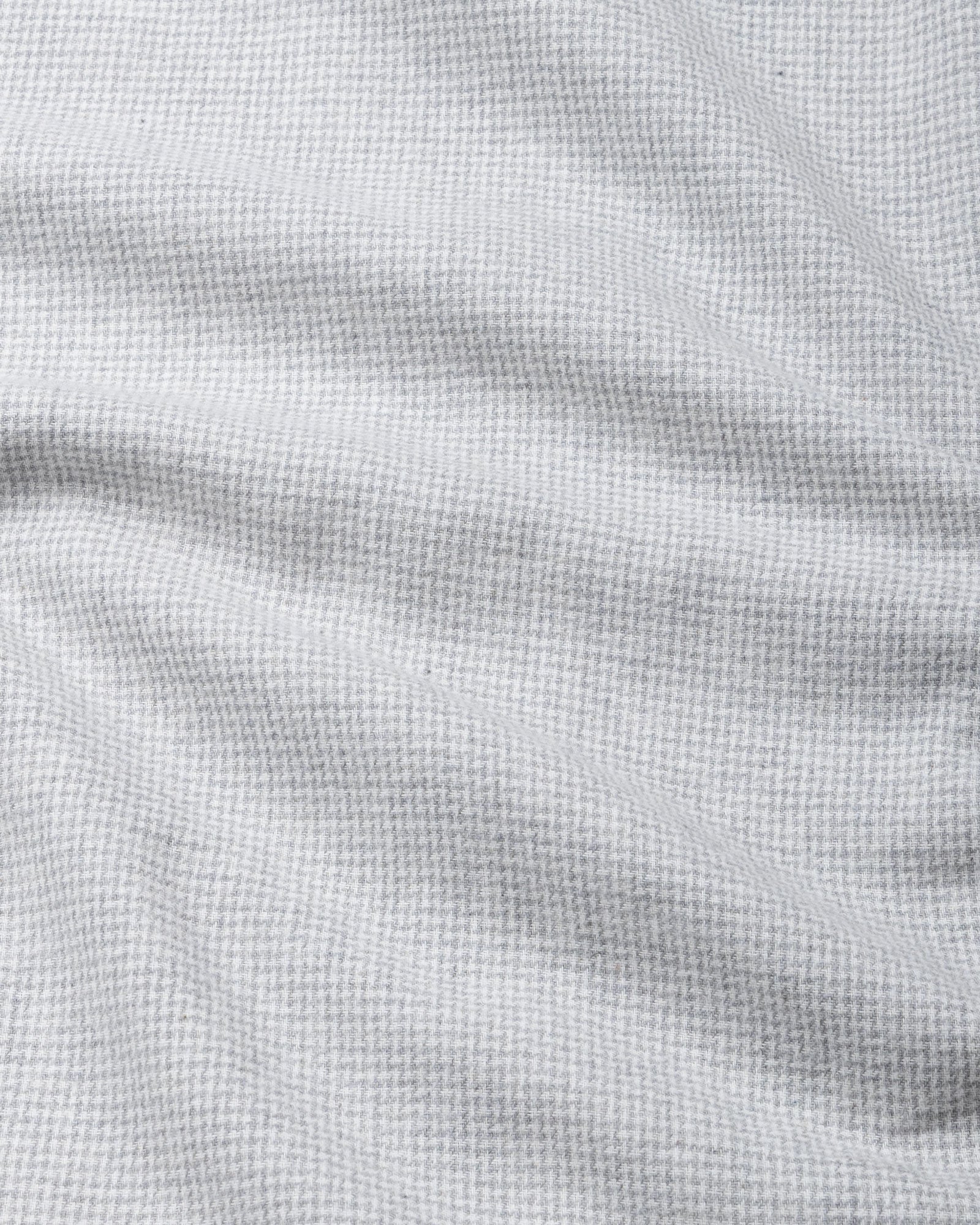 Magnus Silver Houndstooth Cotton Shirt - John Ellies