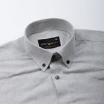Magnus Silver Houndstooth Cotton Shirt - John Ellies