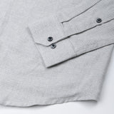 Magnus Silver Houndstooth Cotton Shirt - John Ellies