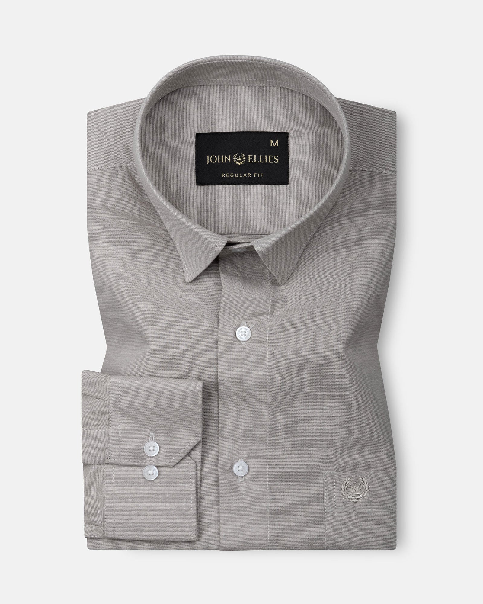 Elixur Tan Plain Cotton Shirt - John Ellies