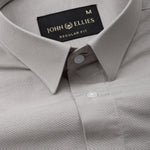 Elixur Tan Plain Cotton Shirt - John Ellies