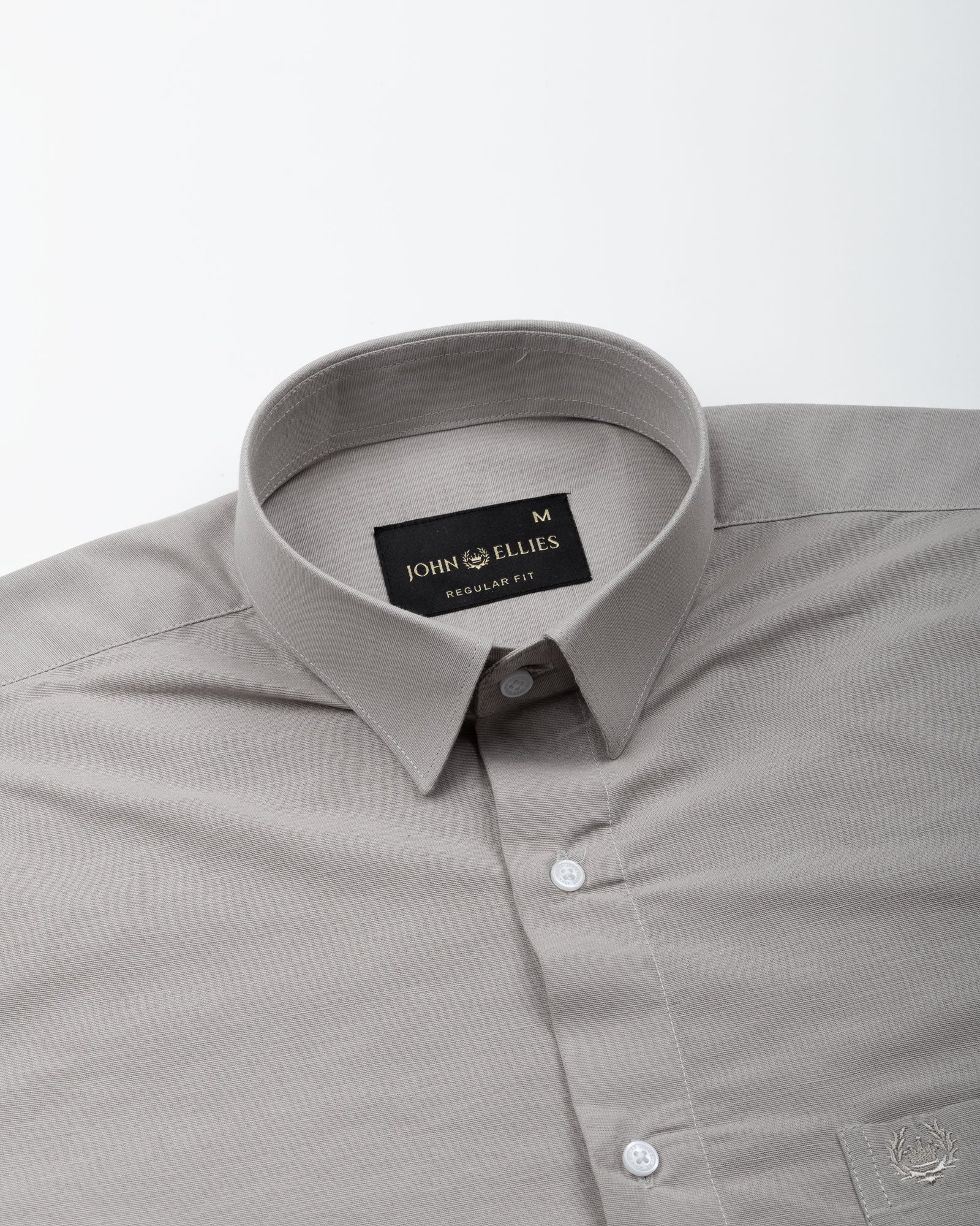 Elixur Tan Plain Cotton Shirt - John Ellies