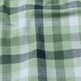 Xyric Green Check Linen Shirt - John Ellies