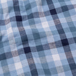 Xyric Blue Check Linen Shirt - John Ellies