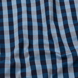 Xyric Blue Check Cotton Shirt - John Ellies