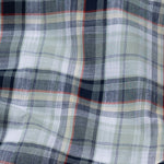 Xyric Green Check Linen Shirt - John Ellies