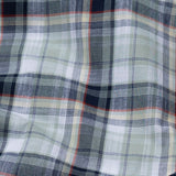 Xyric Green Check Linen Shirt - John Ellies