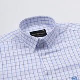 Xyric White Check Cotton Shirt - John Ellies