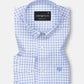 Celia Sky Blue Check Cotton Shirt - John Ellies