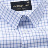 Celia Sky Blue Check Cotton Shirt