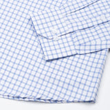 Celia Sky Blue Check Cotton Shirt