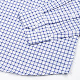Celia Navy Blue Check Cotton Shirt