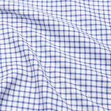 Celia Navy Blue Check Cotton Shirt